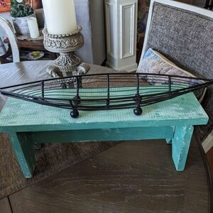 Beautiful Black Elongated Metal  Decor